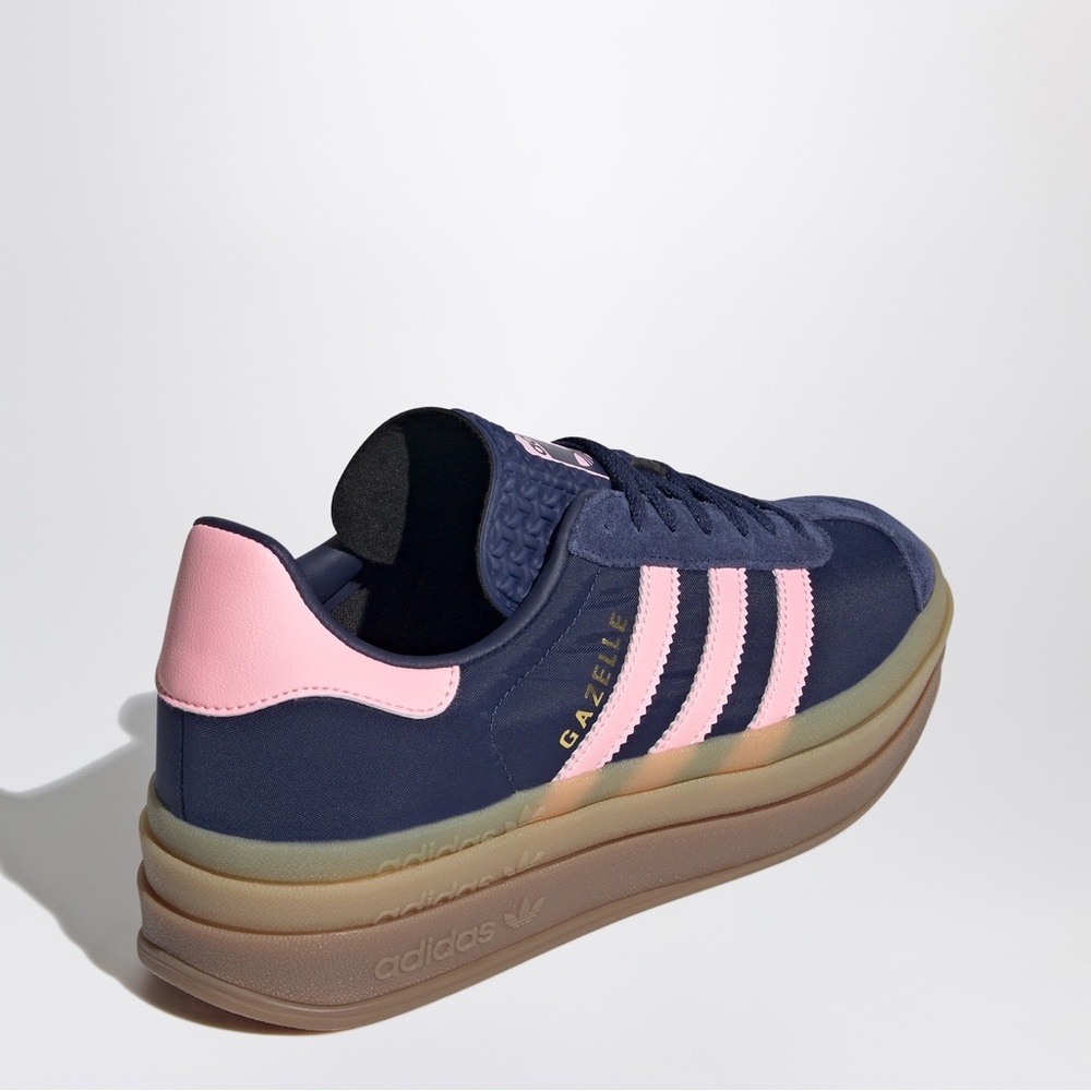 ADIDAS | 6 | Gazelle Bold Thick Gum Sole Platform Lace Up Striped Sneakers NIB